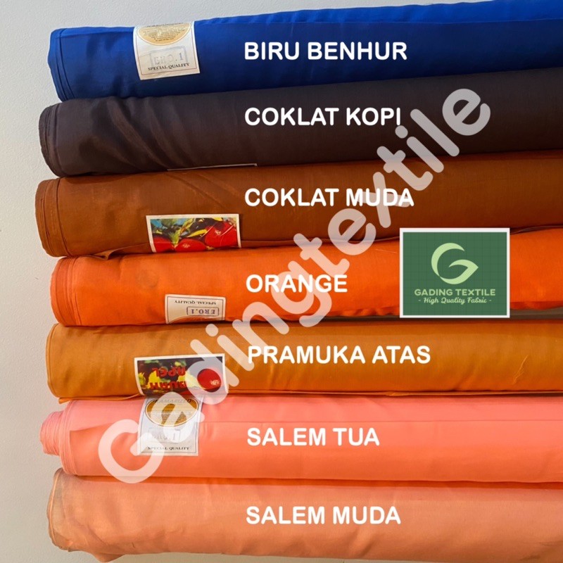 ( per setengah meter ) kain furing ERO 1 ERRO HERO cap BUAH APEL lb 115 cm eceran bahan lapisan baju gamis busana muslim rok dekorasi