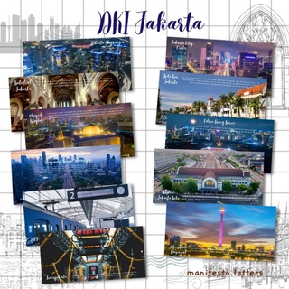 Postcard Long Jakarta | Kartu Pos Night View | Pusat Kota