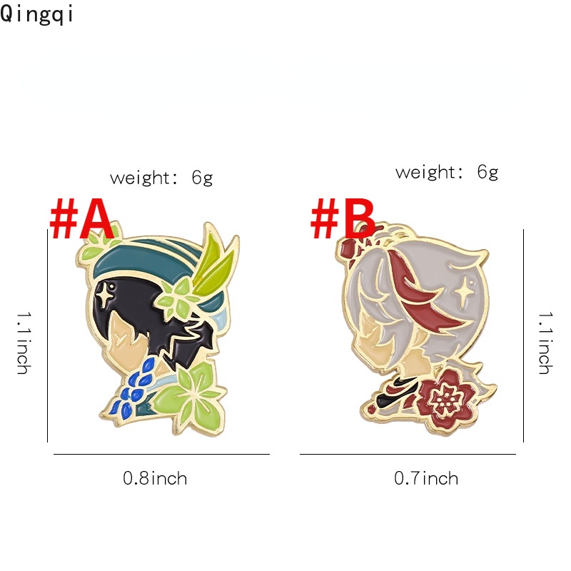 Bros Pin Enamel Desain Kartun Kaedehara Kazuha Untuk Hadiah Anak