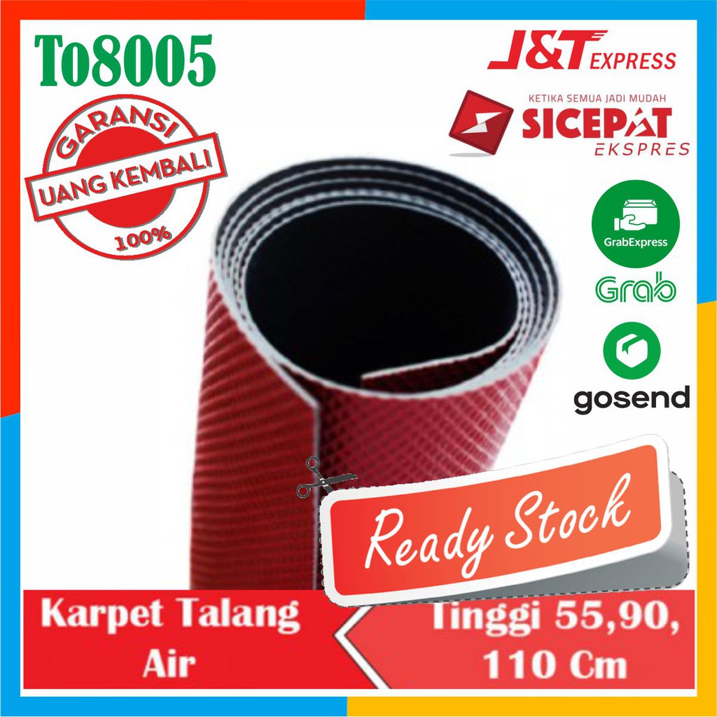 KARPET TALANG AIR ATAP ANTI BOCOR PLASTIK ALUMINIUM 90 CM TEBAL  TMS