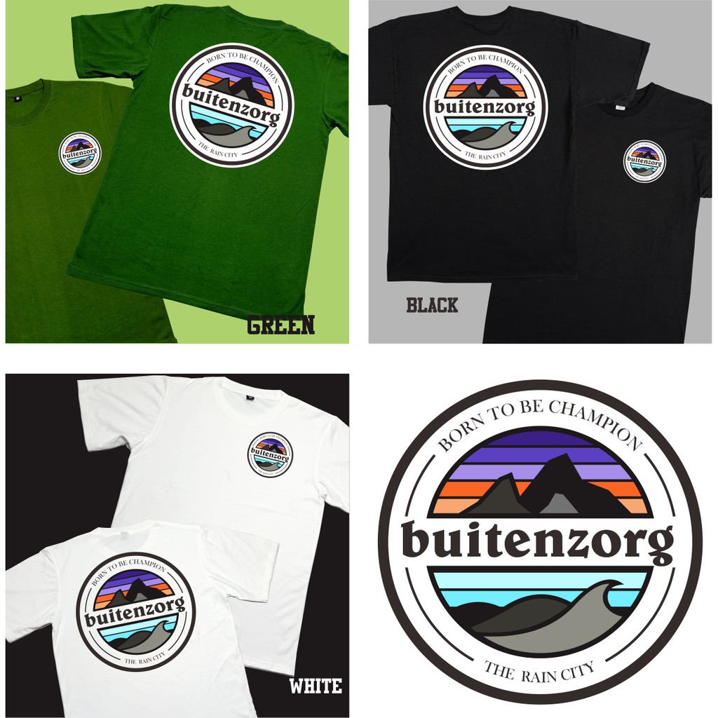 Kaos T Shirt Baju Pria Patagonia Bogor (BUITENZORG) Casual Cotton Combed 30s Premium