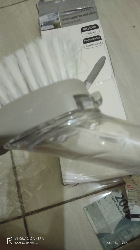 Sikat Dan Spon Gagang Dispenser Sabun Sikat Serbaguna Praktis Sikat Cuci Piring