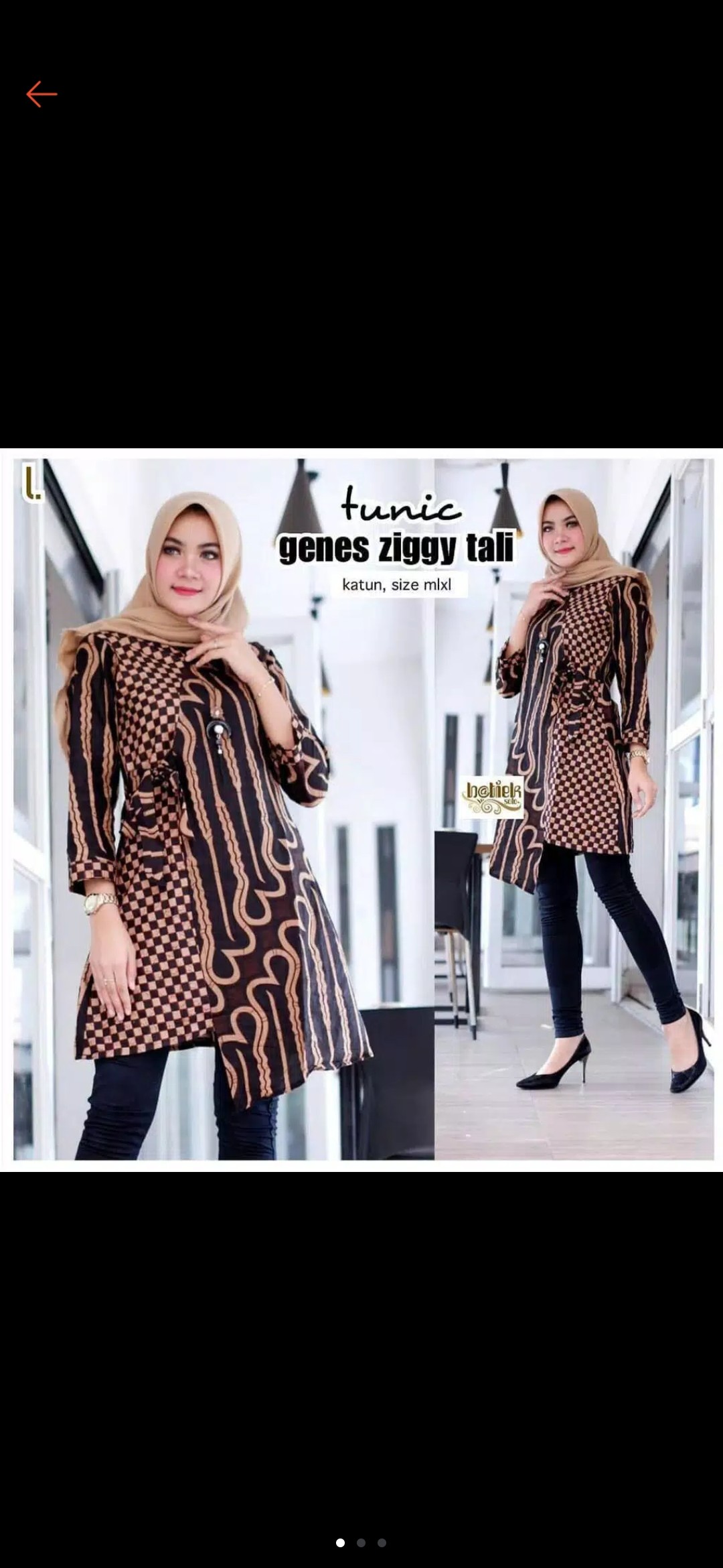 Tunik Batik Lawasan Genes Ziggy Tali Berkualitas Atasan Batik Wanita