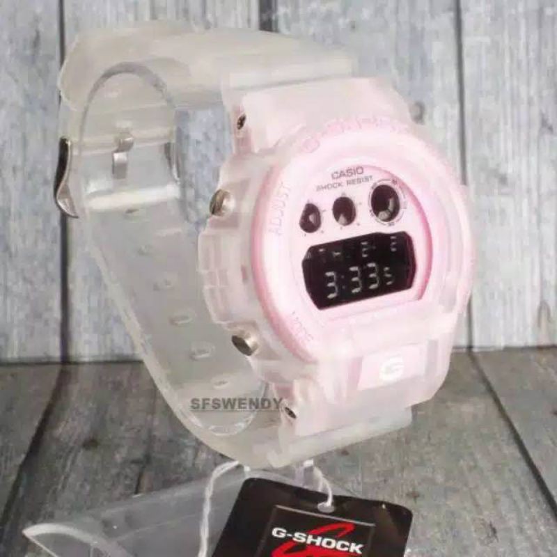 MURAH ABIS GAN BISA (COD) JAM TANGAN WANITA G-SHOCK GS DW 6900 Tali Transparan