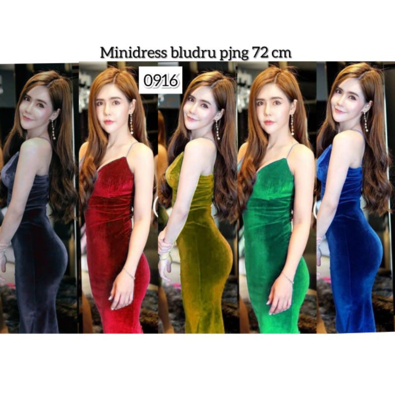 PAKAIAN WANITA DRESS MINIDRESS PENDEK BLUDRU PARTY PESTA