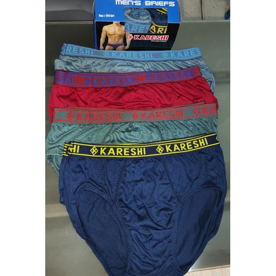 3 Pcs /BEEE_91 | Celana Dalam Pria Kareshi Karet Boxer  Segi 3