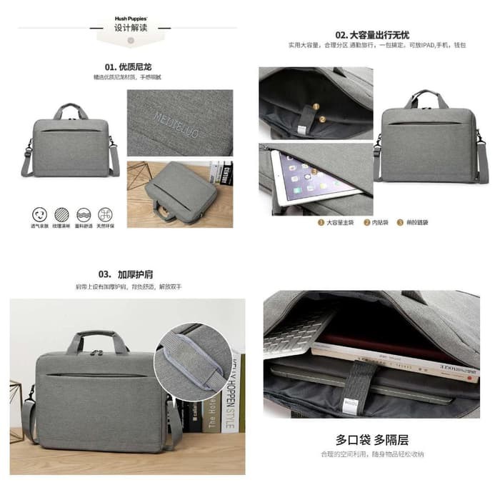 Tas Laptop Selempang / Notebook Softcase / Tas Kerja (YTL 02)