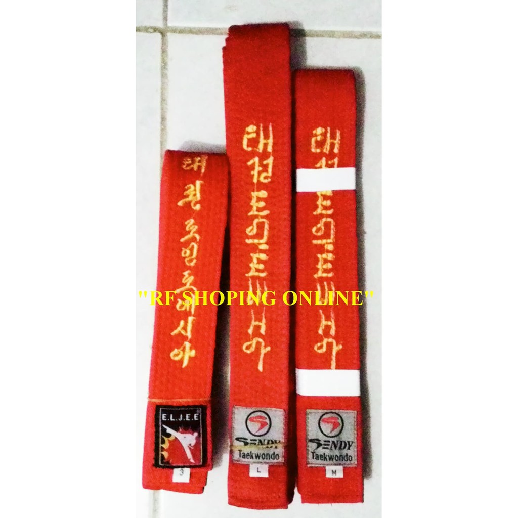 Sabuk Merah Taekwondo (Tebal)