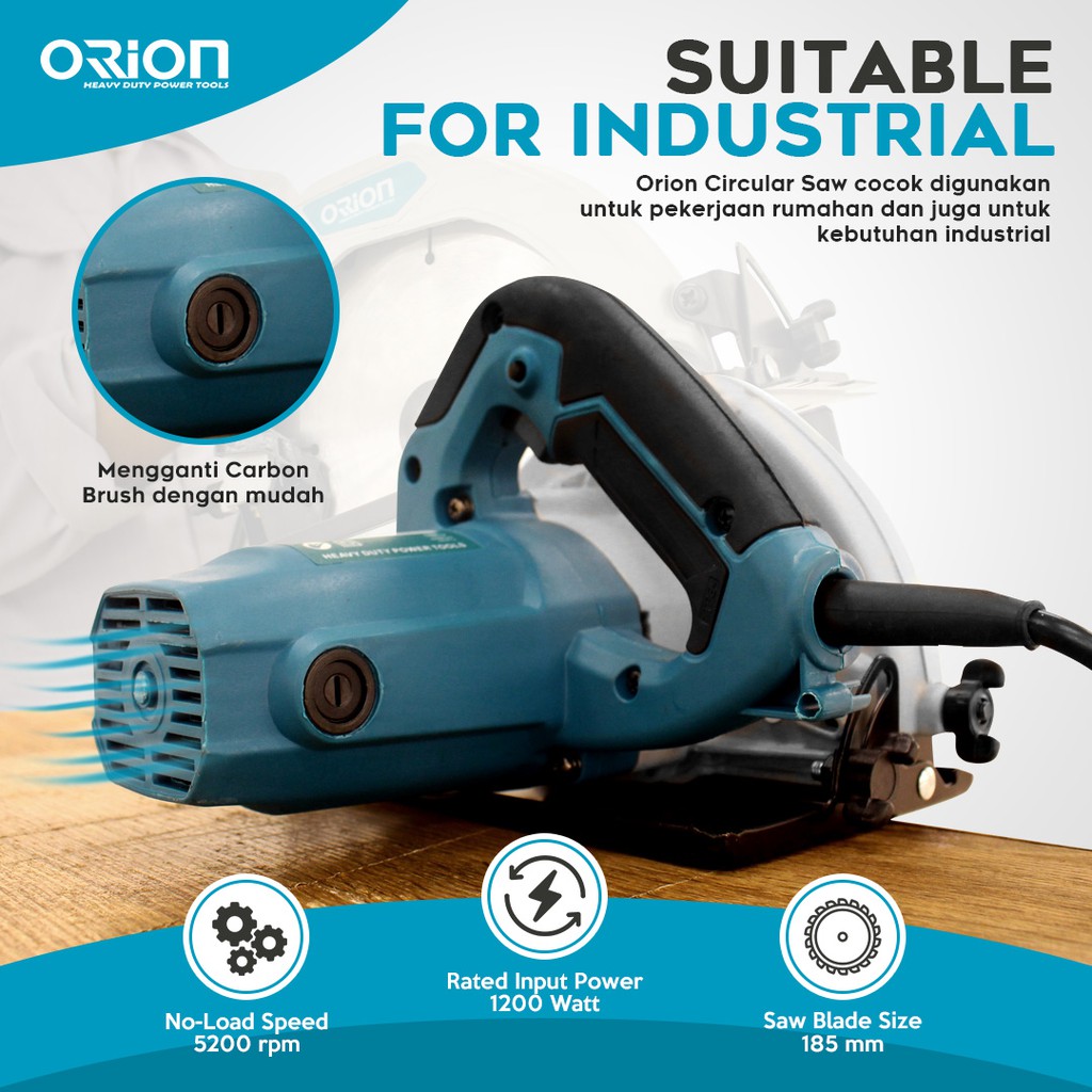 Circular Saw / Mesin Potong Kayu Orion CSM583 Diameter Blade 7 Inch