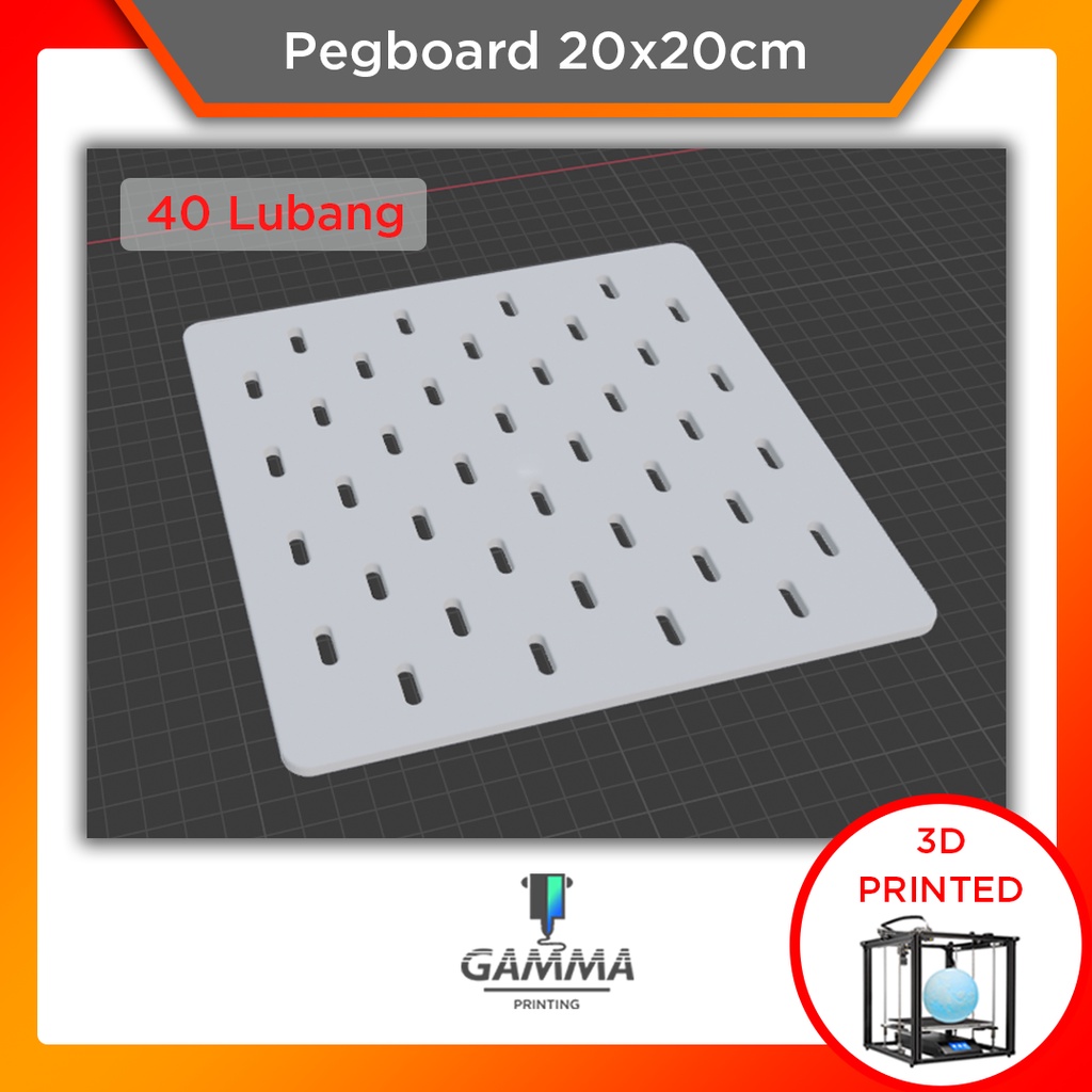 Papan Berlubang Pegboard SKDIS 20x20cm