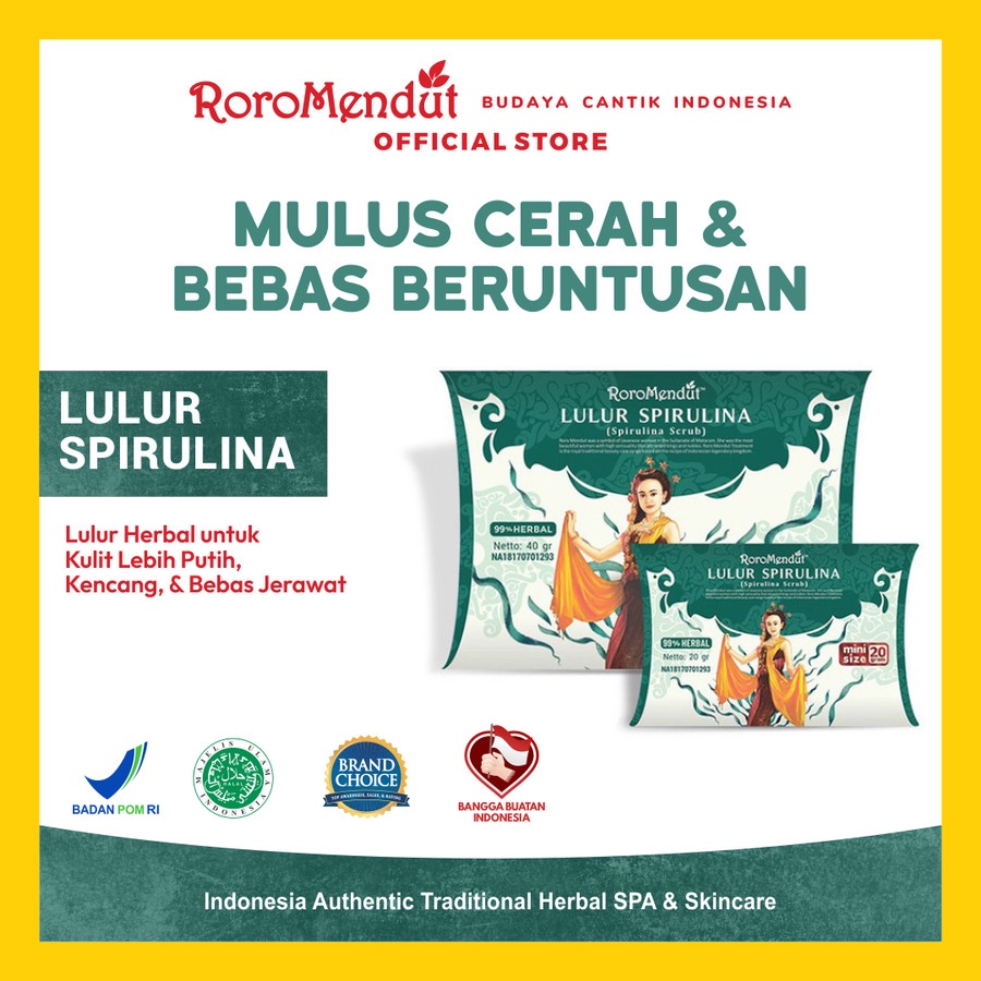 Lulur Spirulina Roro Mendut