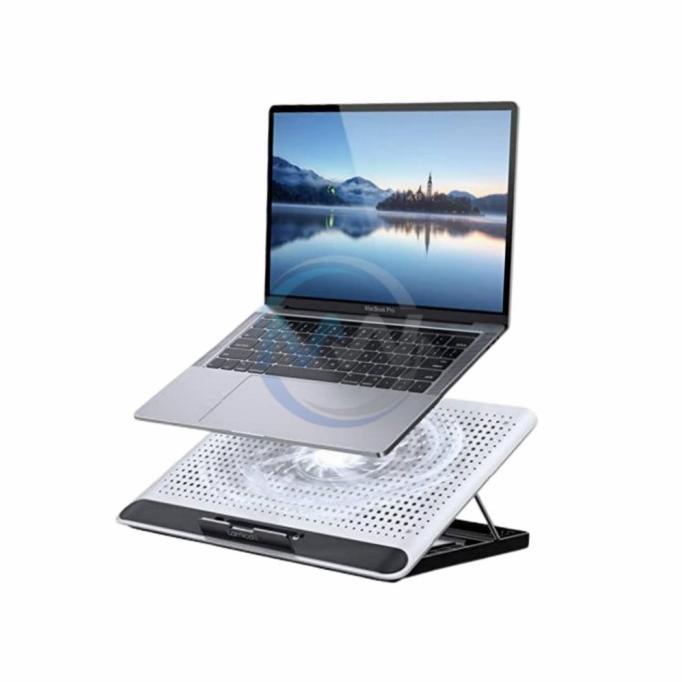 Cooling pad laptop / aluminium pad / pendingin laptop / stand laptop - Silver --Terbaru--