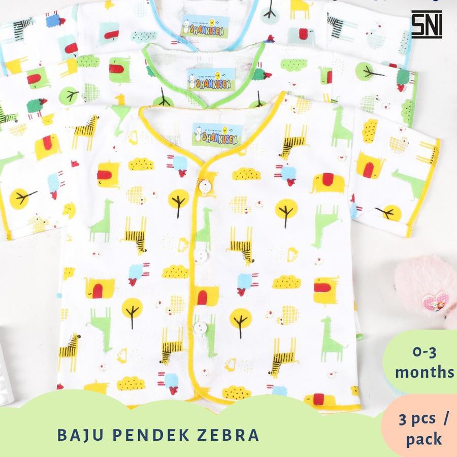 12 Pcs Baju Shankusen Bayi Baru Lahir | Sankusen Baby New Born | Pakaian Atasan Kutung Buntung Lekbong Pendek Panjang Sankhusen Shankhusen | Open Lusinan Grosir