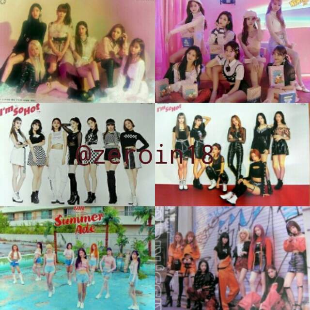 OFFICIAL POSTER EVERGLOW,  DIA, MOMOLAND, WEKI MEKI ALBUM