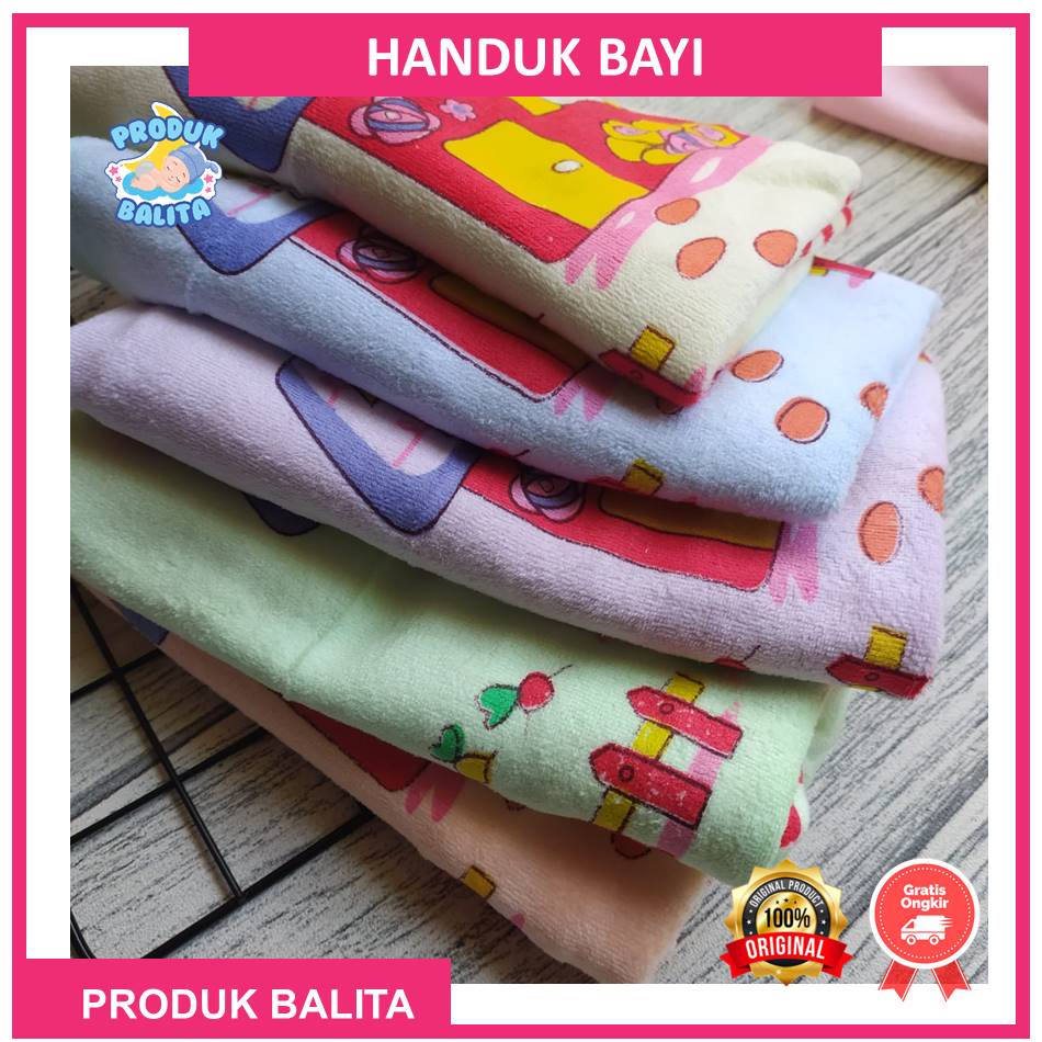 Handuk Bayi Baru Lahir Lembut Karakter Bagus Murah 60 X 110 cm