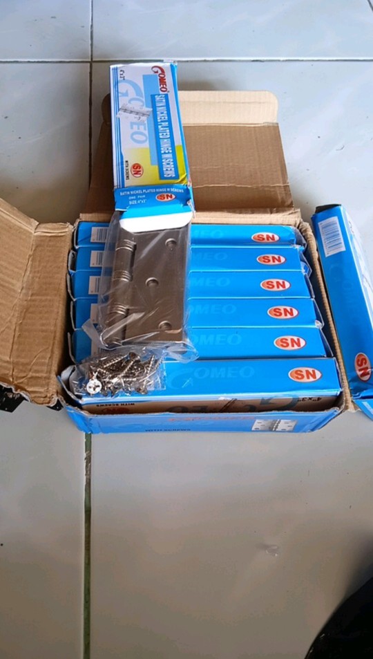 Engsel Pintu Engsel Jendela Engsel 4 Inchi 4 X 3 Inchi Merek Erdos Satin Putih Crom Neikel Grosiran