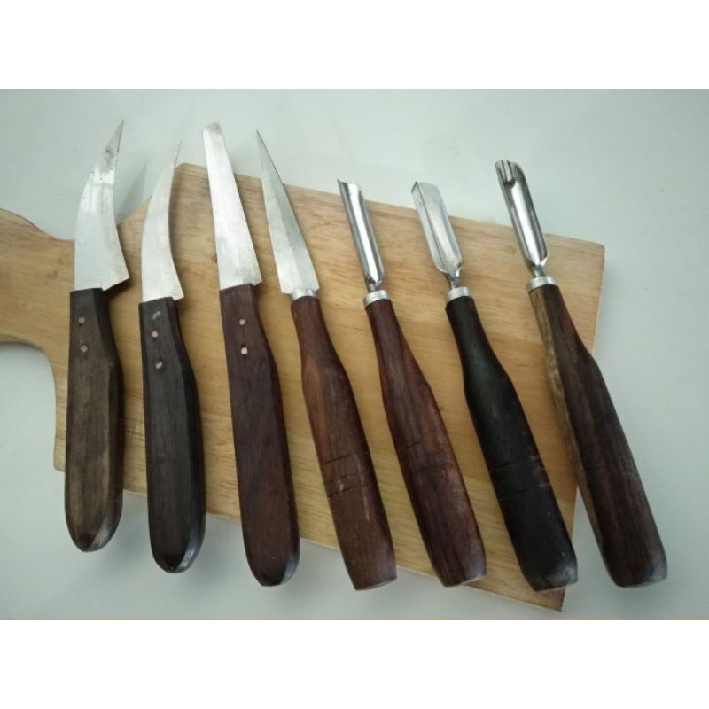 pisau garnish pisau ukir isi 7 pcs PREMIUM Free produk termurah