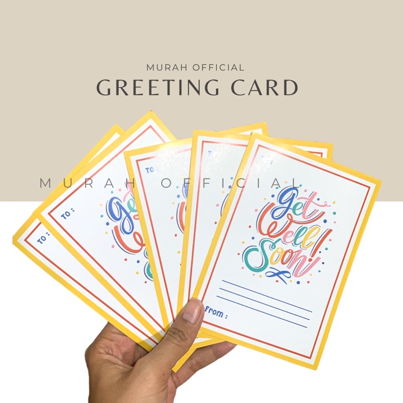 

greeting card get well soon kartu ucapan semoga cepat sembuh murah