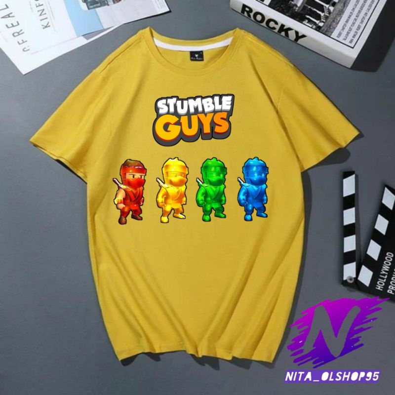 baju anak kaos anak stumble guys ninja 4 epic