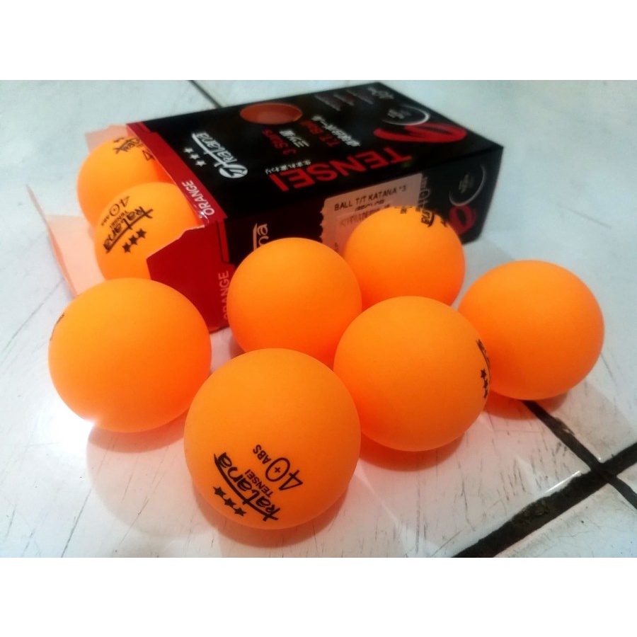 TERLARIS!!! Bola Pingpong Tenis Meja KATANA 40+ ABS 3Star Isi 6Pcs