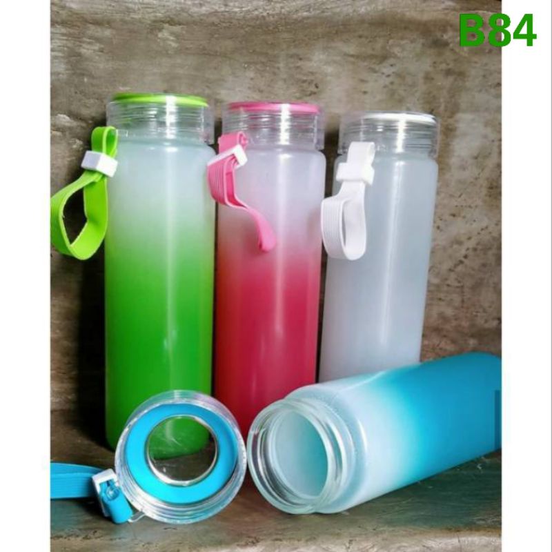 B ( B00084 ) BOTOL SLIM WARNA GRADASI / BOTOL MINUM / KWALITAS TERBAIK / HARGA GROSIR