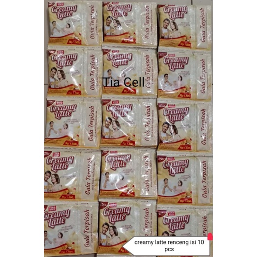 

Tora Bika creamy latte renceng isi 10 saset