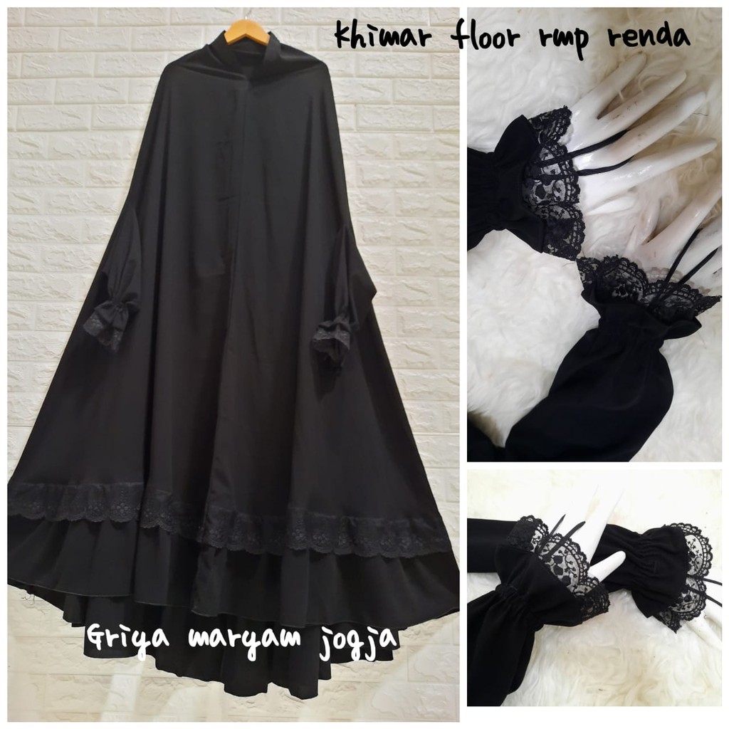 Khimar Floor RendaA JETBLACK / MTA kiara
