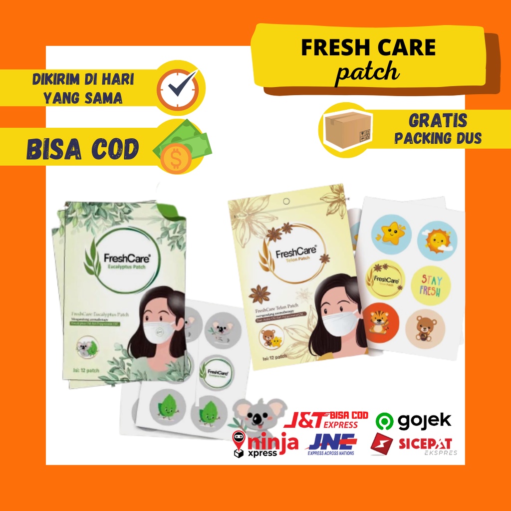 FRESH CARE  Eucalyptus Patch/Freshcare/Sticker Masker/Senisehat Freshcare Patch Telon