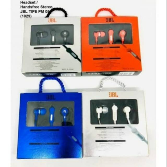 Headset JBL by Harman PM-05 Handsfree Earphone HF ORI 99% Good Quality