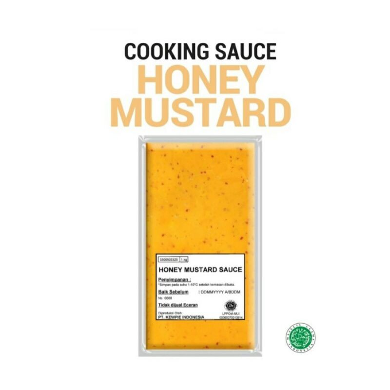 KEWPIE Honey Mustard Mayo 1 Kg Halal | Chicken Wing Sweet Sauce