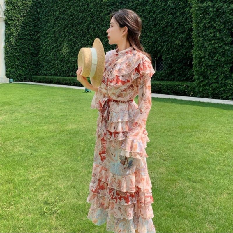 63320 Dress  import wanita Terbaru kekinian  Maxi Dress Bagus Murah Pakaian import cewek terbaru