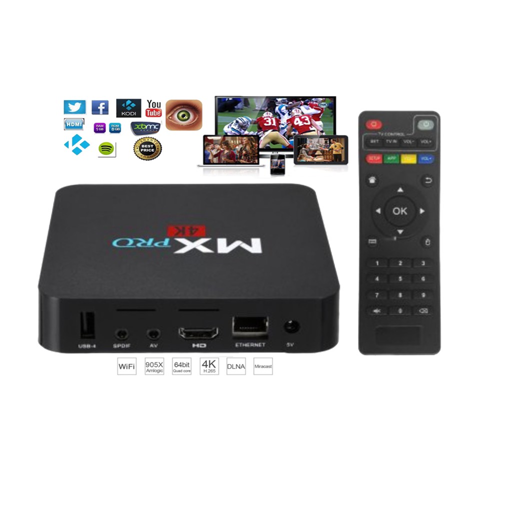 TV Box Android MXQ Pro 4K Smart TV Box Android 7.1 X96 Mini RAM 2G ROM 16GB Full Load