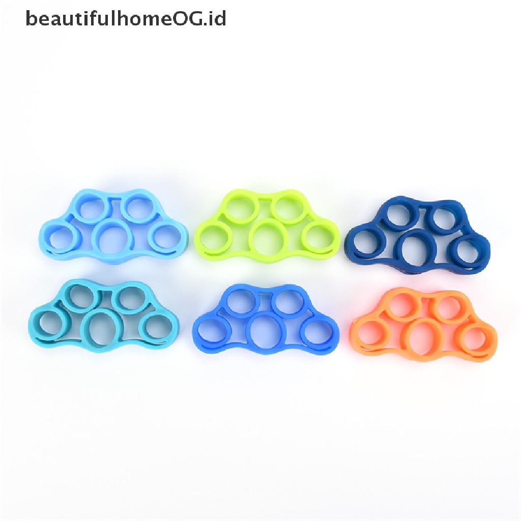 / Beautifulhomeog.id / Set Resistance Band Elastis Untuk Latihan Kekuatan Jari / Tangan