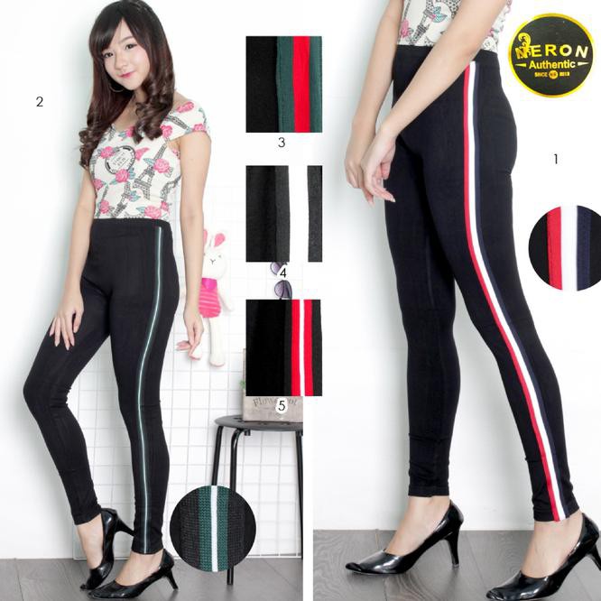 IBQ3 PANTS CELANA LEGGING LIST KEKINIAN GUCCI / LEGING IMPORT WANITA Y893