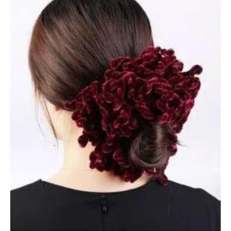 Kuncir/Scrunchie/Cepol Hijab Ubur-Ubur Jumbo (Warna Random)