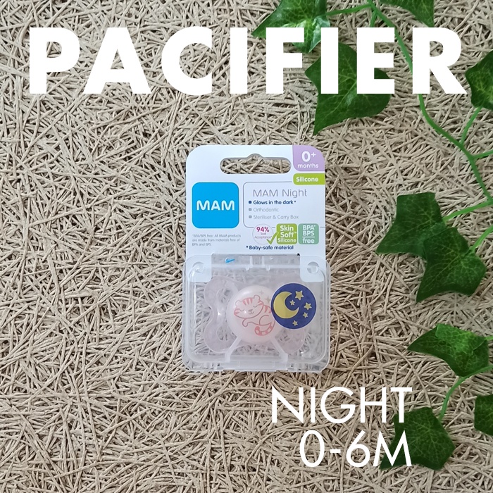 MAM Orthodontic Pacifier Original | Night | Air  Baby Soother Empeng Bayi MAM