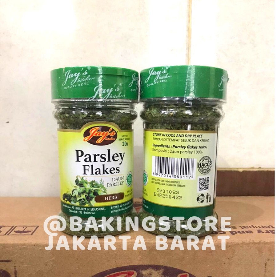 

Jay's Parsley Flakes | Daun Parsley Kering 20 Gr