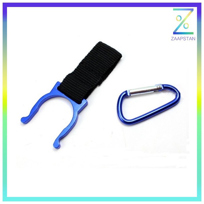 Holder Mineral Bottle Buckle Keychain / Pengait Botol Minum - 5X - Bla