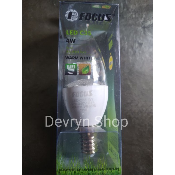 Lampu LED FOCUS C35 S11-C35 4 watt E14
