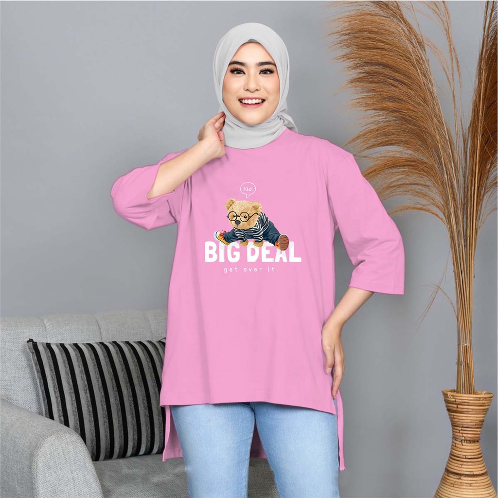 BC Tunik Basic Wanita Hijab's kaloborasi BEAR BIG DEAL