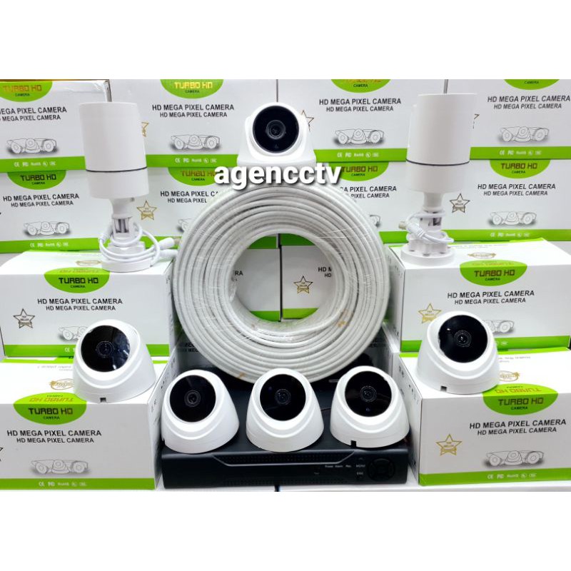 Paket cctv 8 kamera lens 5mp 1080p turbo hd ir sony