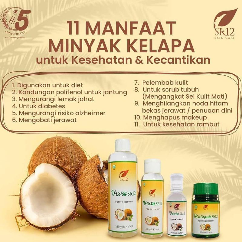 Virgin Coconut Oil | MINYAK KELAPA MURNI | VICO SR12 | VCO SR12  | penggemuk pelangsing obat jerawat
