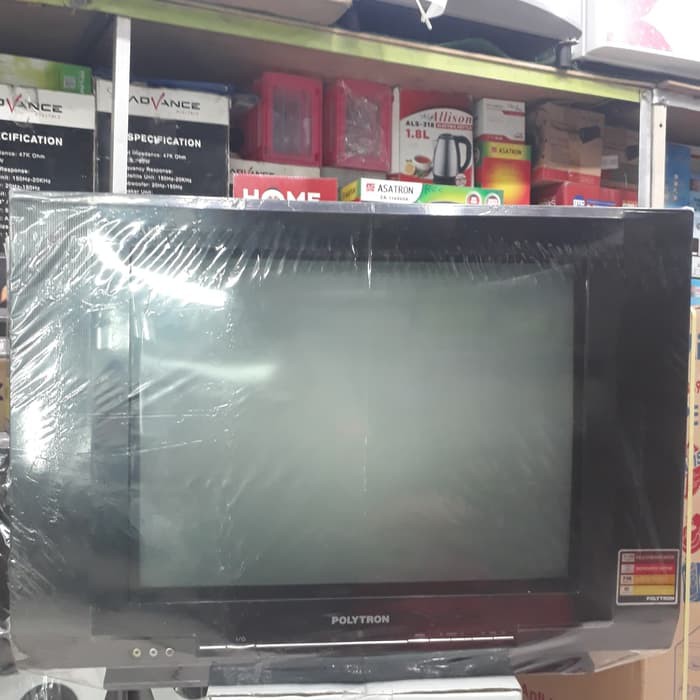 new TV TABUNG SLIM POLYTRON 21" AV STEREO kualitas terbaik