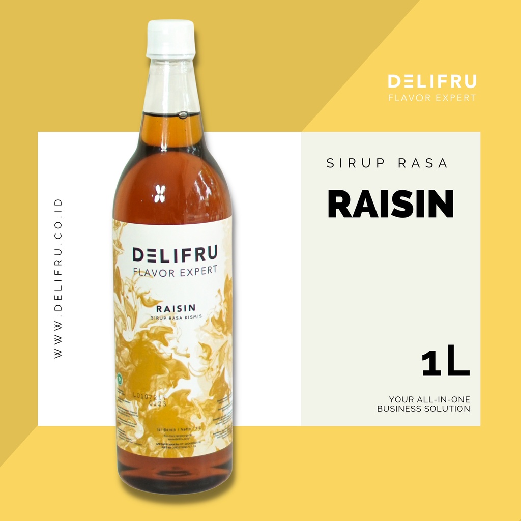 Jual Raisin Syrup Delifru Liter Sirup Rum Raisin Kismis Premium Shopee Indonesia