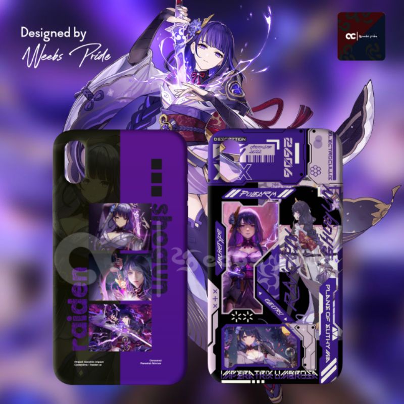 Phone case Genshin impact - Raiden Shogun Char ~ Weebspride