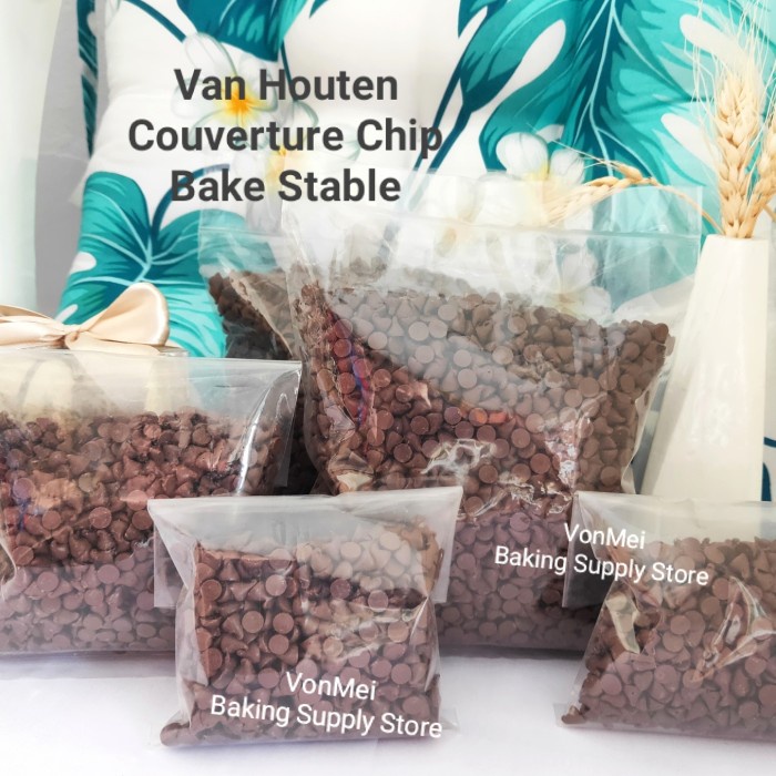 

ORIGINAL MURAH VAN HOUTEN Bake Stable Dark Choco Chocolate Chip Chips 200 gr Repacked