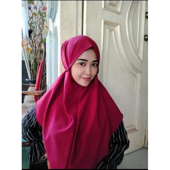 jilbab instan bergo maryam ukuran M fit to L jilbab instan tali diamond