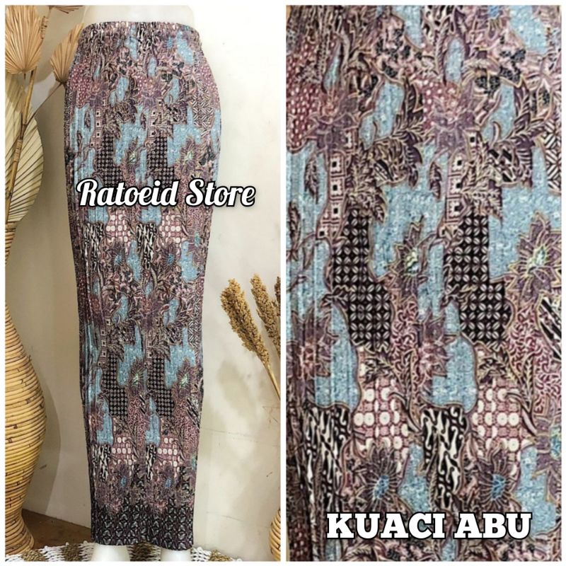 [200 Motif - Part 01] Rok Plisket Batik Panjang / Rok Batik / Rok Kebaya / Rok Wisuda / Bawahan Kebaya / Bawahan Batik / Rok Kondangan / Rok Pengantin / Rok Akad / Rok Lamaran / Rok Span / Rok Prisket Batik Jumbo Batik Production Original By Ratoeid Store-NO.40 Kuaci abu