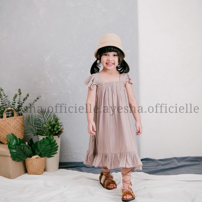 Ayesha - LIDYA DRESS | Dress Anak Mewah Katun Rayon Crinkle