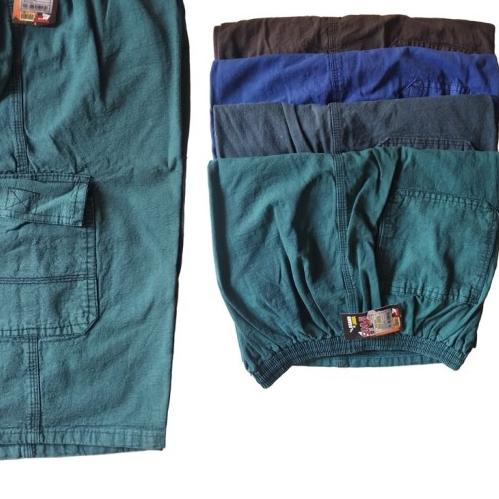 ✥ Celana Pendek Kain Tebal JUMBO POLOS Big Size XXXL Pria Dewasa Suvila ✺